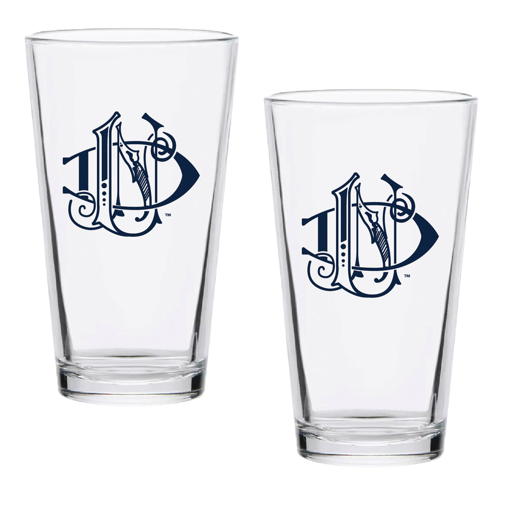 Set of 2 Notre Dame Fighting Irish College Vault Sketch 16oz Pints