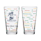 Set of 2 Jackson State Tigers 16oz BHM Pints