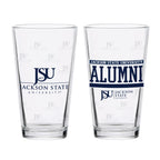 Set of 2 Jackson State Tigers 16oz XD Alumni Pints