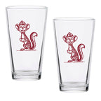Set of 2 Minnesota Golden Gophers College Vault Sketch 16oz Pints