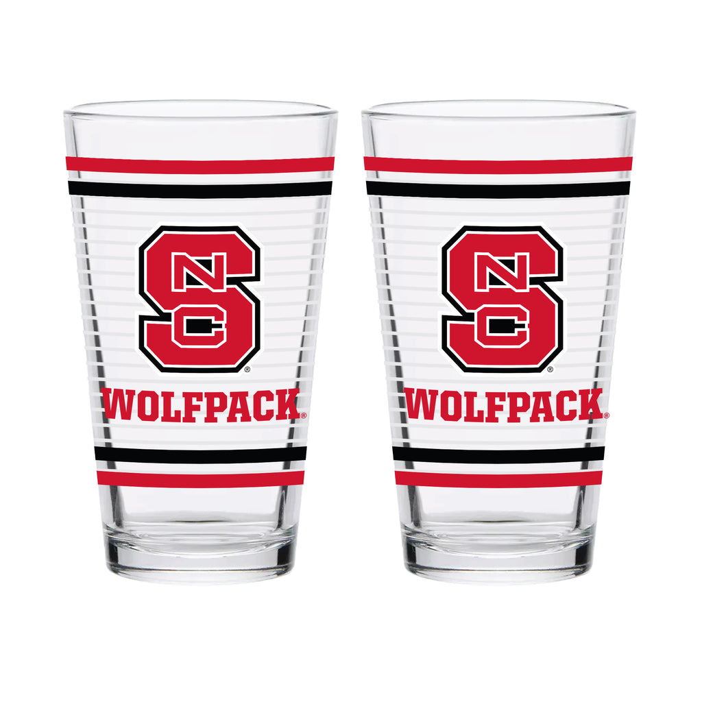 Set of 2 NC State Wolfpack 16oz Ring Pints