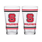 Set of 2 NC State Wolfpack 16oz Ring Pints