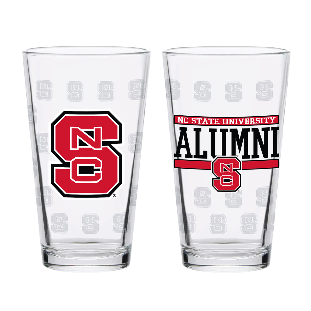 Set of 2 NC State Wolfpack 16oz Alumni Pints