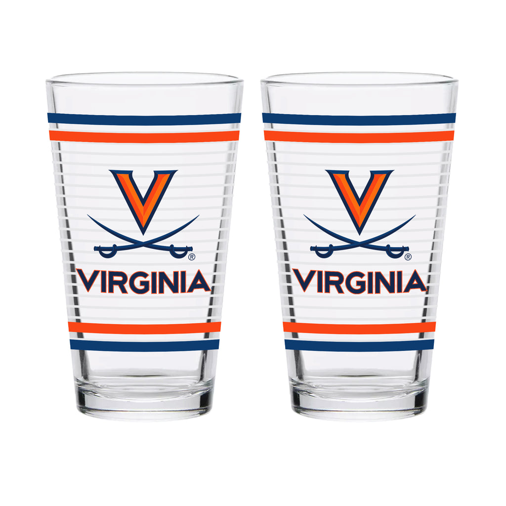 Set of 2 Virginia Cavaliers 16oz Ring Pints