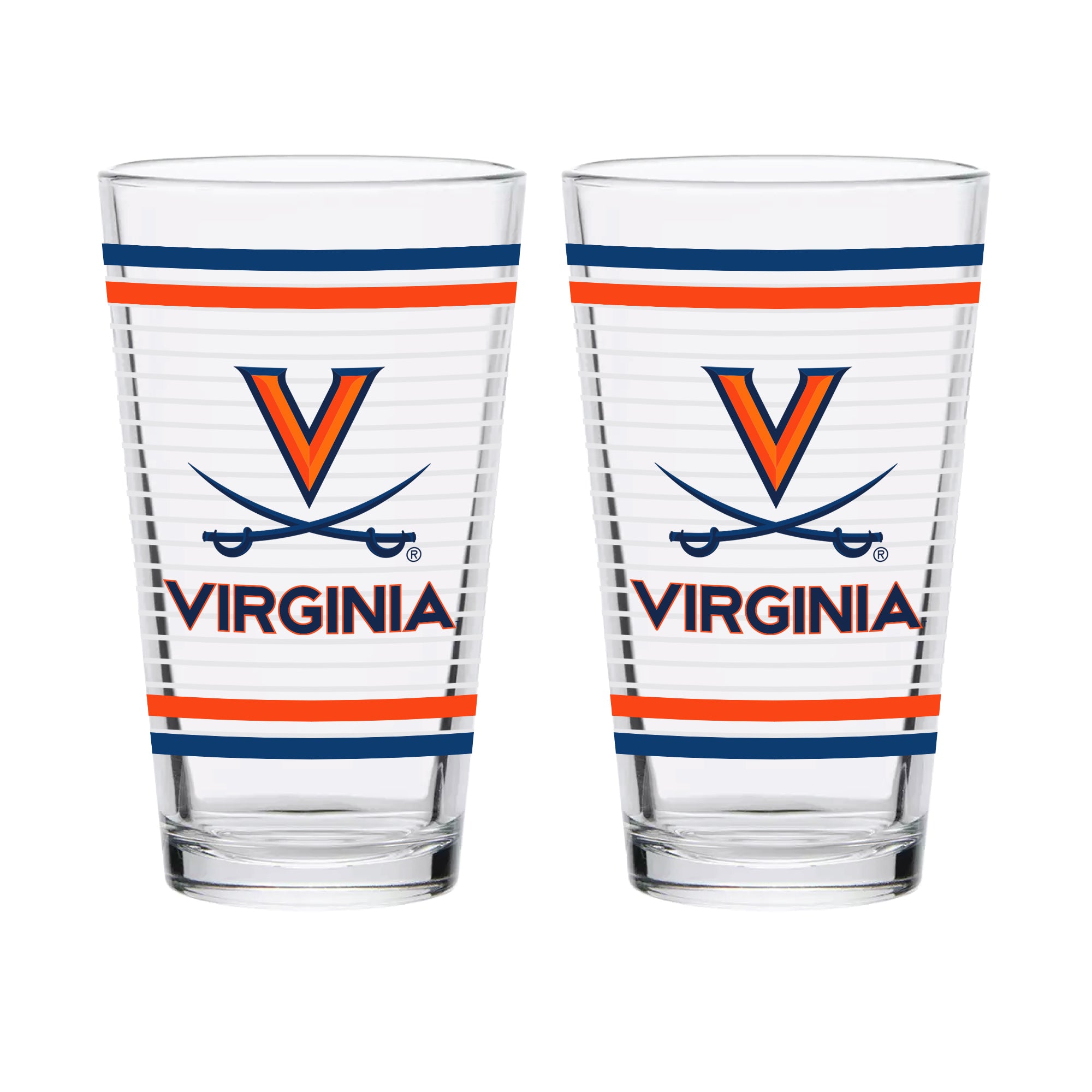 Set of 2 Virginia Cavaliers 16oz Ring Pints