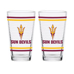 Set of 2 Arizona State Sun Devils 16oz Ring Pints