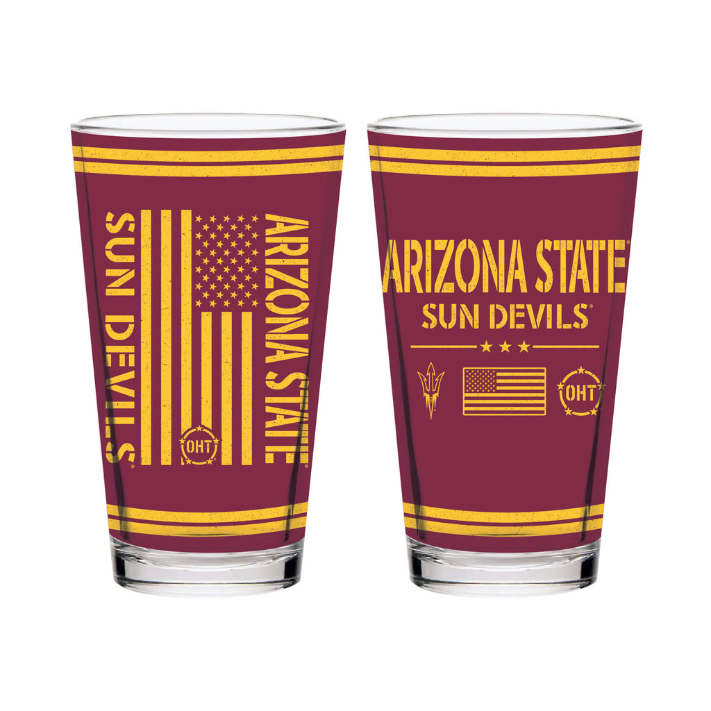 Arizona State Sun Devils 16oz OHT Flag pint glass