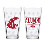 Set of 2 Washington State Cougars 16oz Alumni Pints
