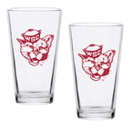 Set of 2 Washington State Cougars College Vault Sketch 16oz Pints