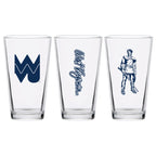Set of 2 West Virginia Mountaineers College Vault Sketch 16oz Pints