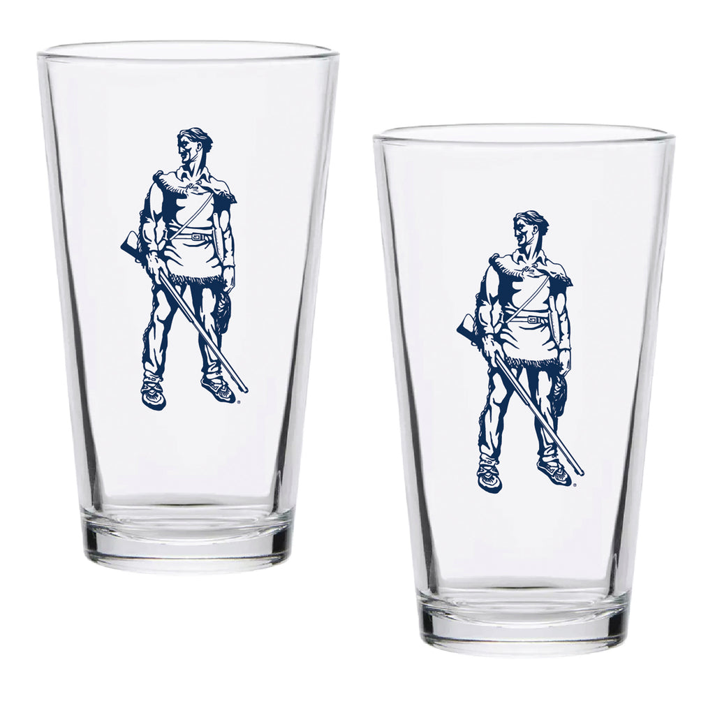 Set of 2 West Virginia Mountaineers College Vault Sketch 16oz Pints