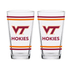 Set of 2 Virginia Tech Hokies 16oz Ring Pints