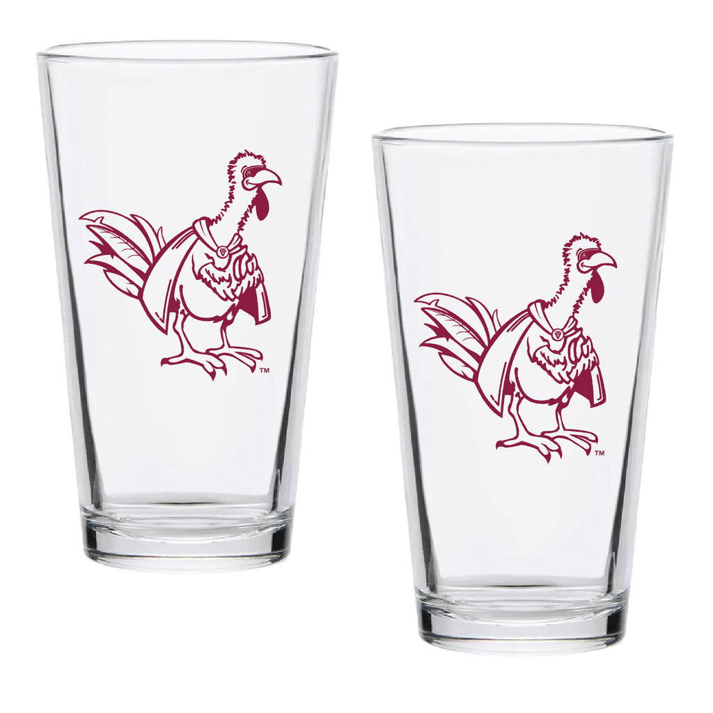 Set of 2 Virginia Tech Hokies College Vault Sketch 16oz Pints
