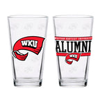Set of 2 Western Kentucky Hilltoppers 16oz Alumni Pints