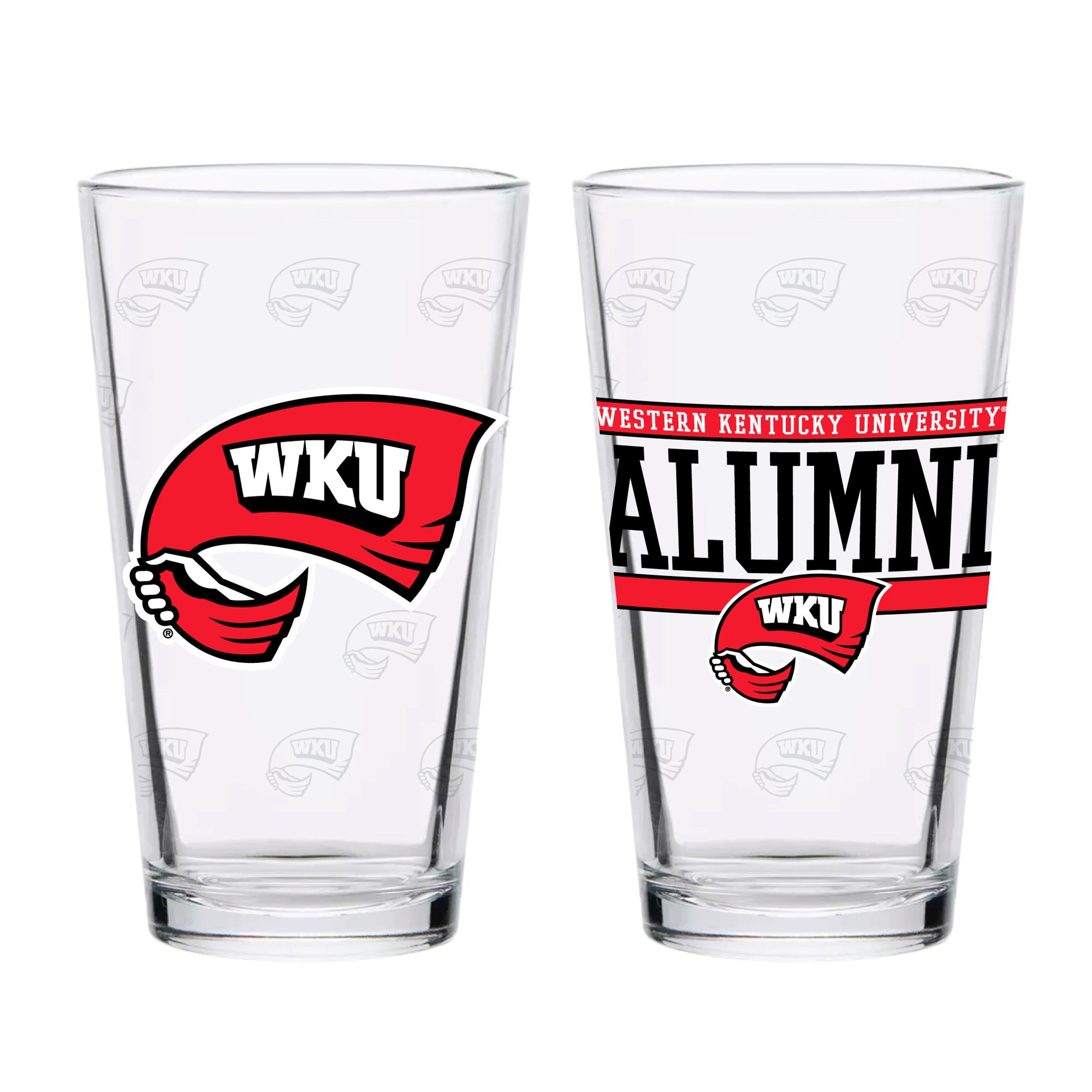 Set of 2 Western Kentucky Hilltoppers 16oz Alumni Pints