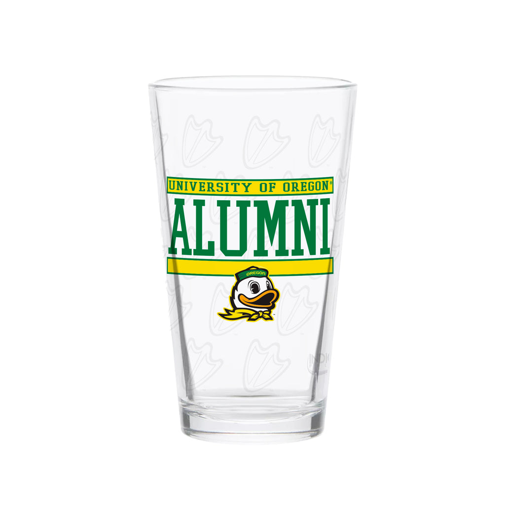 Set of 2 Oregon Ducks 16oz Alumni Pints