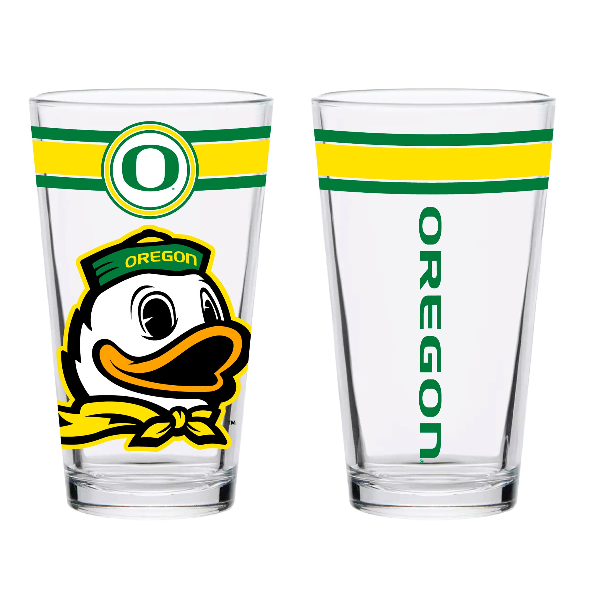 Set of 2 Oregon Ducks Classic 16oz Pints
