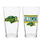 Set of 2 North Dakota State Bisons 16oz Alumni Pints