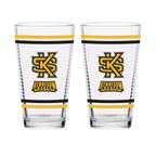 Set of 2 Kennesaw State Owls 16oz Ring Pints