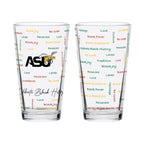 Set of 2 Alabama State Hornets 16oz BHM Pints