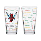 Set of 2 Delaware State Hornets 16oz BHM Pints