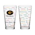 Set of 2 Grambling State Tigers 16oz BHM Pints