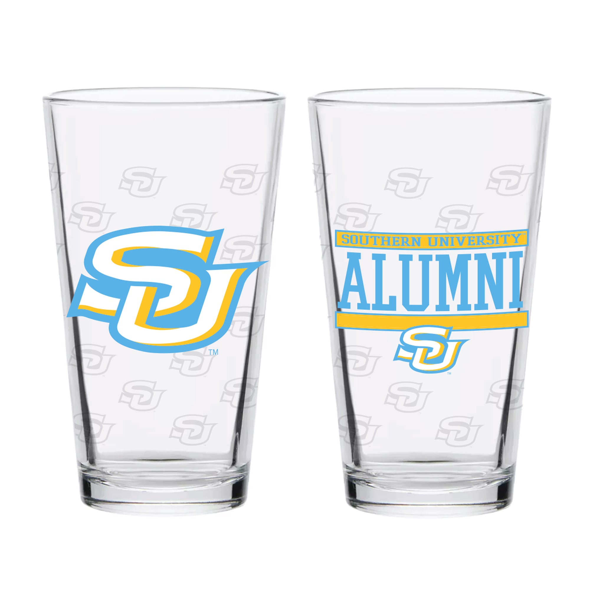 Set of 2 Southern A&M Jaguars 16oz XD Alumni Pints