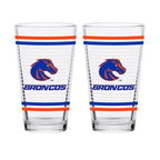 Set of 2 Boise State Broncos 16oz Ring Pints