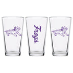 Set of 2 TCU Horned Frogs College Vault Sketch 16oz Pints