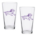 Set of 2 TCU Horned Frogs College Vault Sketch 16oz Pints
