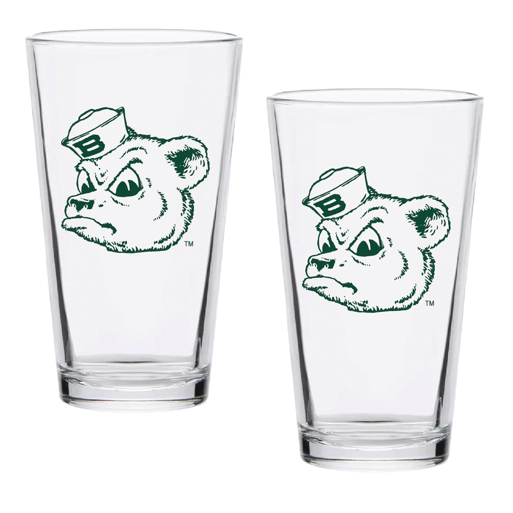 Set of 2 Baylor Bears College Vault Sketch 16oz Pints