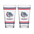 Set of 2 Gonzaga Bulldogs 16oz Ring Pints