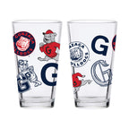 16oz Gonzaga Bulldogs College Vault Medley Pint 2 Pack