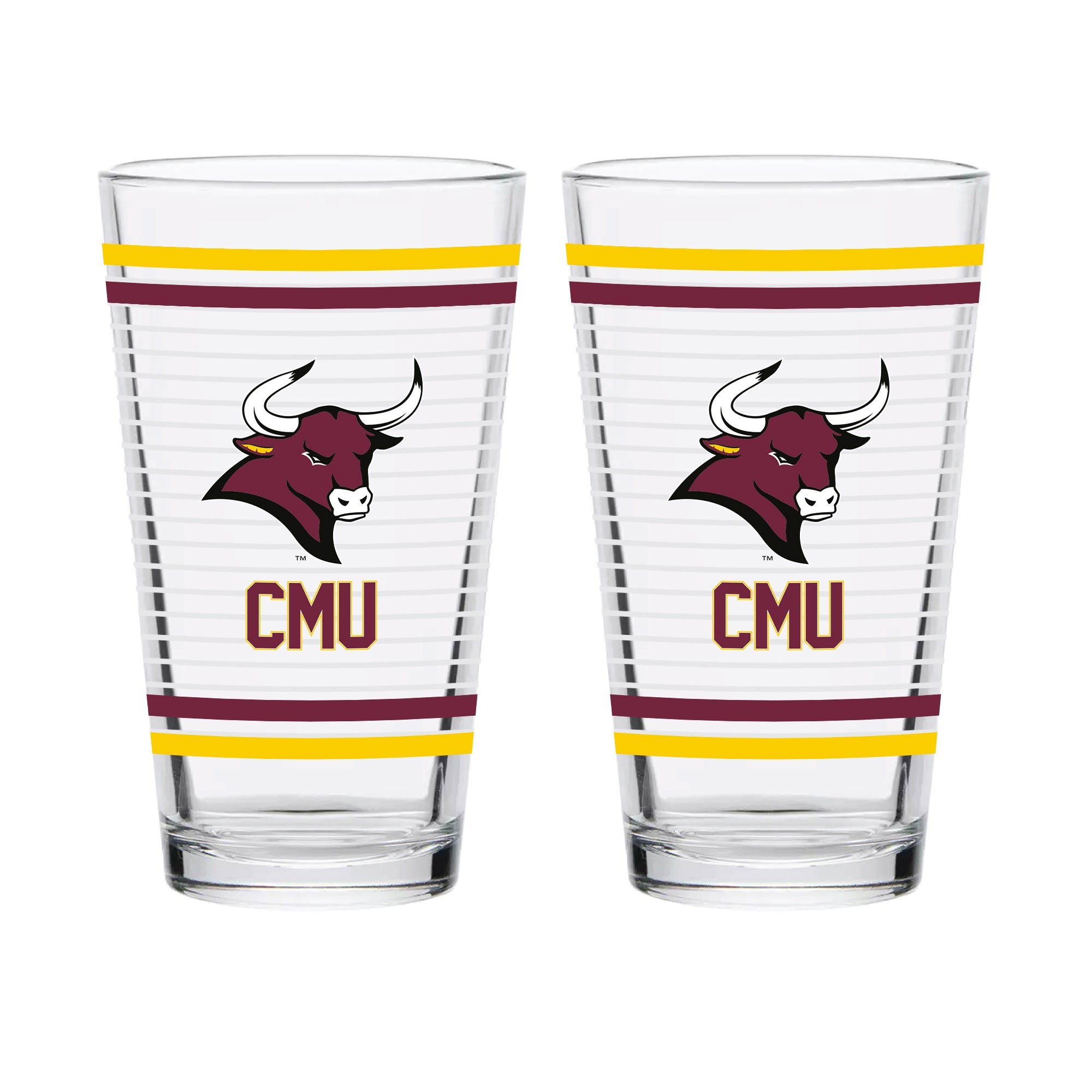 Set of 2 Colorado Mesa Mavericks 16oz Ring Pints