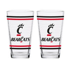 Set of 2 Cincinnati Bearcats 16oz Ring Pints
