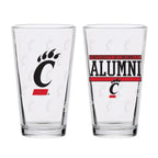 Set of 2 Cincinnati Bearcats 16oz Alumni Pints