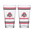 Set of 2 Ohio State Buckeyes 16oz Ring Pints