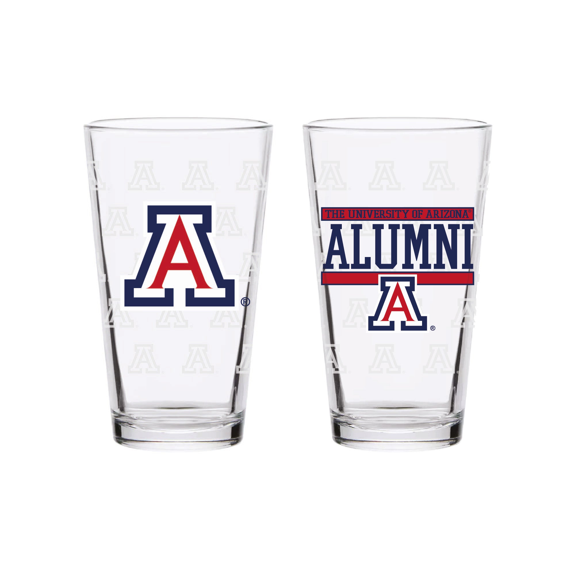 Set of 2 Arizona Wildcats 16oz XD Alumni Pints
