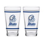 Set of 2 Drake Bulldogs 16oz Ring Pints