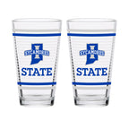 Set of 2 Indiana State Sycamores 16oz Ring Pints