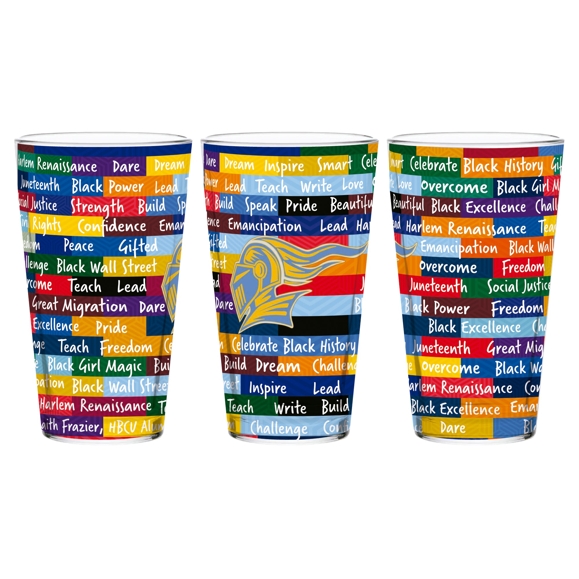 Southern–New Orleans Knights 16oz BHM Pint Glasses | Set of 2