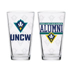 Set of 2 UNC Wilmington 16oz Alumni Pints