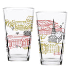 Set of 2 Maryland Terrapins Campus Line Art 16oz Pints