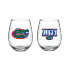 Set of 2 Florida Gators Alumni 15oz Stemless
