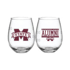 Set of 2 Mississippi State Bulldogs Alumni 15oz Stemless
