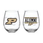 Set of 2 Purdue Boilermakers Alumni 15oz Stemless