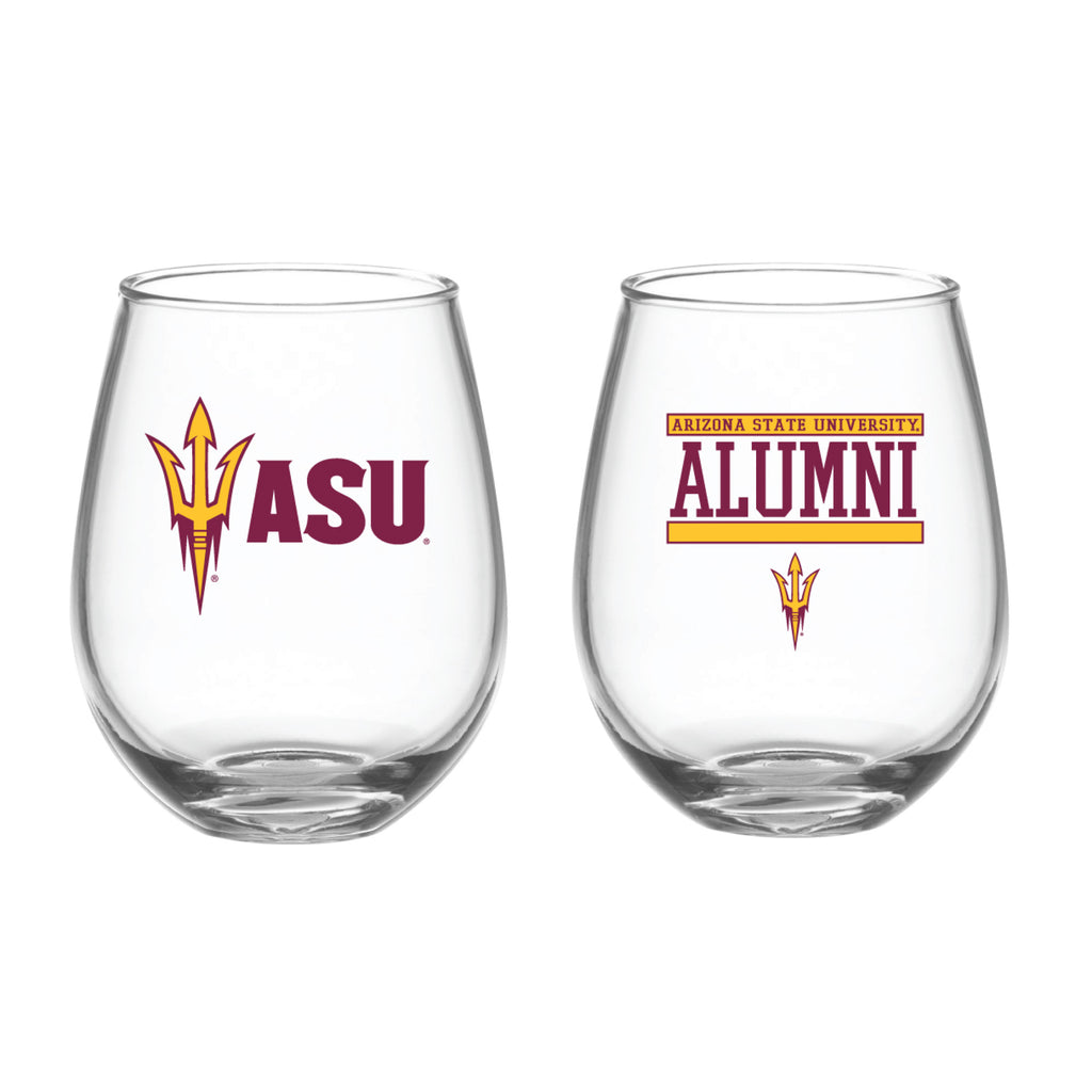 Set of 2 Arizona State Sun Devils Alumni 15oz Stemless