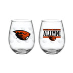 Set of 2 Oregon State Beavers Alumni 15oz Stemless