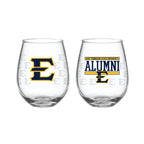 Set of 2 East Tennessee Buccaneers Alumni 15oz Stemless
