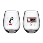 Set of 2 Cincinnati Bearcats Alumni 15oz Stemless